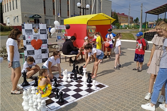 В День села Аликово работала библиоплощадка «Люблю тебя, село моё!»
