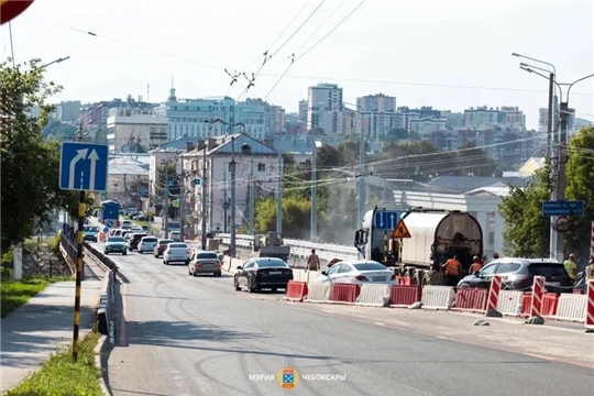 На Калининском мосту в Чебоксарах изменится схема движения