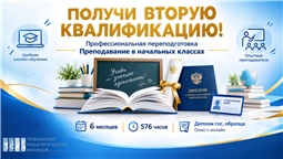 ЧПК им. Н.В. Никольского объявляет набор на программу профессиональной переподготовки «Преподавание в начальных классах»