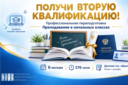 ЧПК им. Н.В. Никольского объявляет набор на программу профессиональной переподготовки «Преподавание в начальных классах»