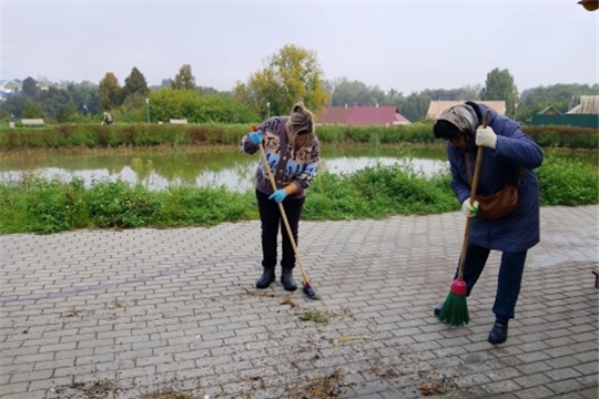 Экологическая акция по очистке территории "Будь природе другом" в Чурачикском территориальном отделе