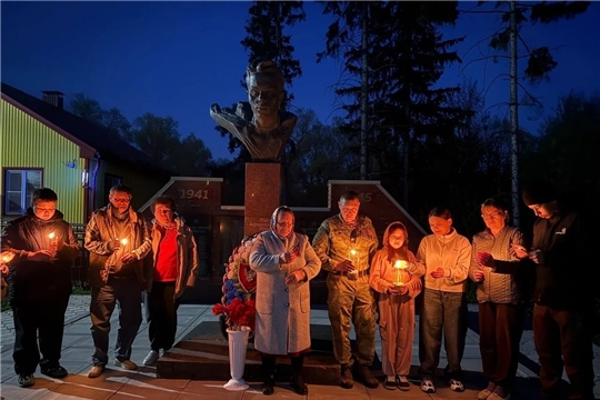 "Свеча памяти" в с. Кармалы