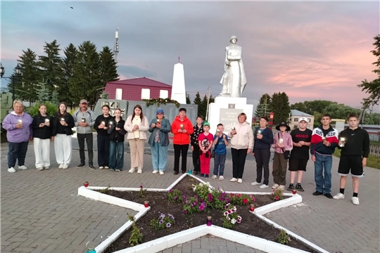 В Яншихово-Норвашском ТО прошла Всероссийская акция "Свеча памяти".