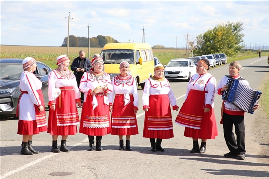 Торжественное открытие дороги