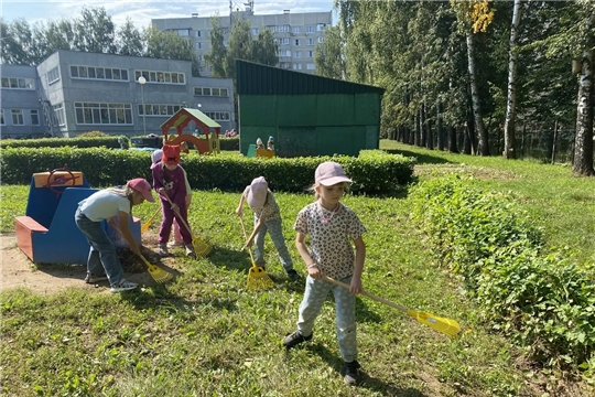 Труд на прогулке