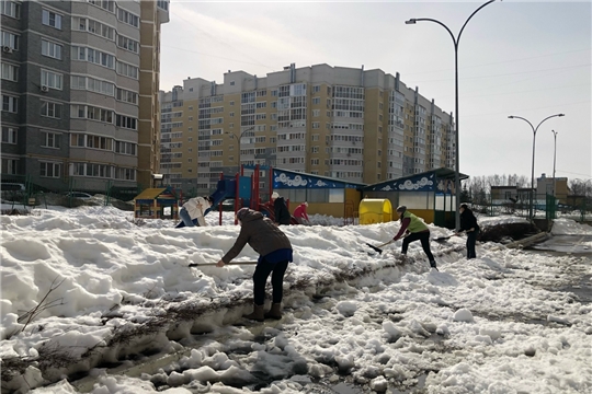 В детском саду прошел субботник