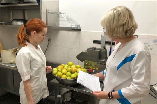 Обработка овощей и фруктов в детском саду