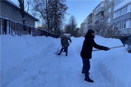 Благодарность родителям за расчистку подъездного пути от снега