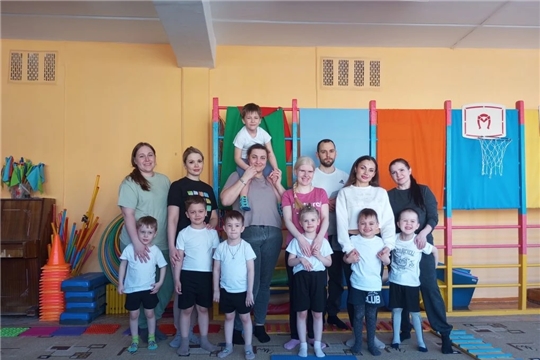 Родители и дети на кружке "Здоровейка"