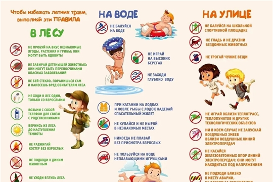 Правила безопасного поведения на воде, в лесу, на улице