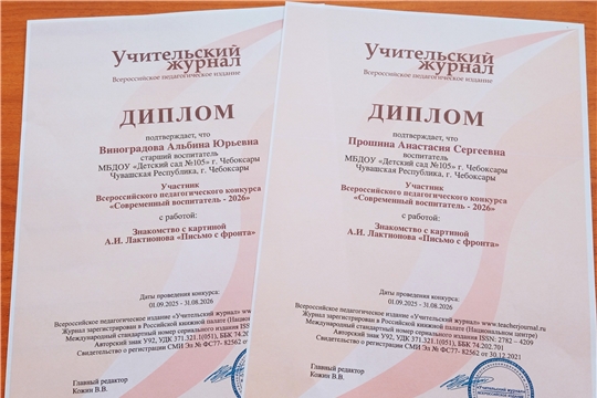 Педагоги - участники конкурса "Современный воспитатель-2026"