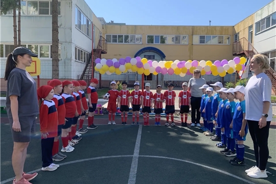На базе детского сада № 128 прошли товарищеские игры по мини — футболу