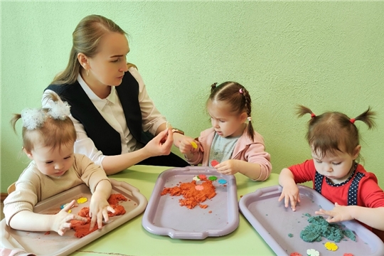 Отчетное занятие по дополнительной услуге "Песочная терапия"