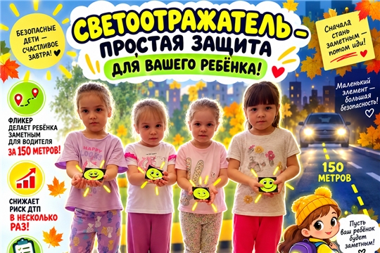 Светоотражатель — простая защита для вашего ребёнка.