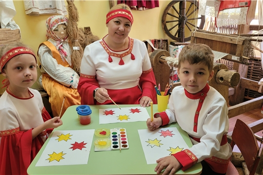 Акция "Родные ладони рисуют Чувашию" 