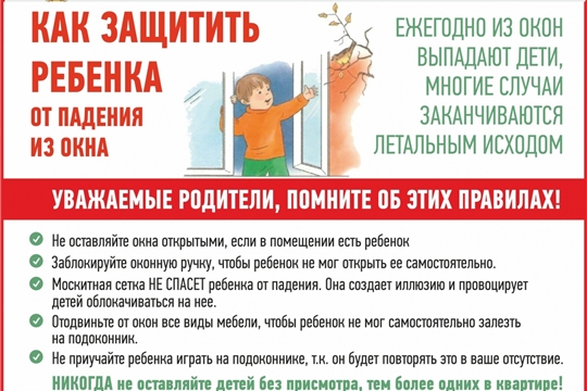 Профилактика выпадения детей из окон