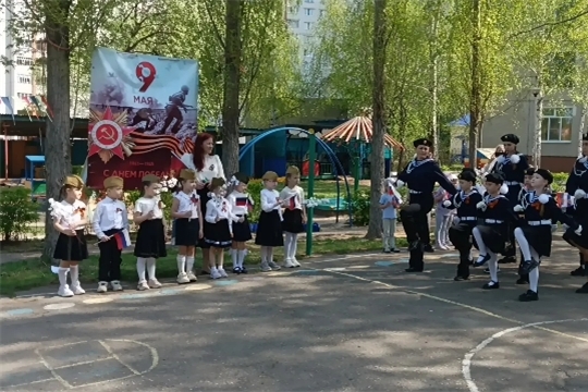 В детском саду прошел торжественный «Парад дошколят», посвященный Дню Победы