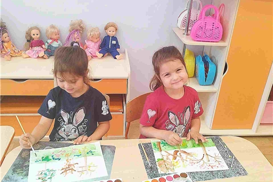 Рисование «Осеннее дерево»