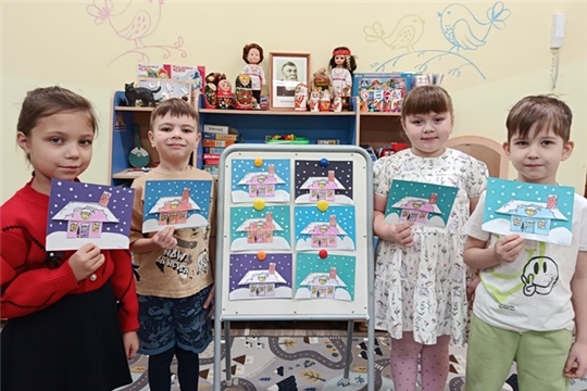 Заснеженный дом