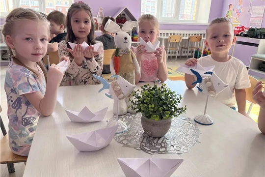 Оригами "Кораблик" 
