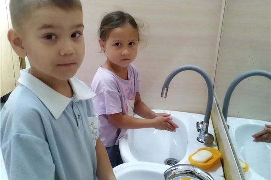 Чистые руки - залог здоровья.