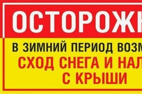 Риск схода снега и наледи с крыш зданий.