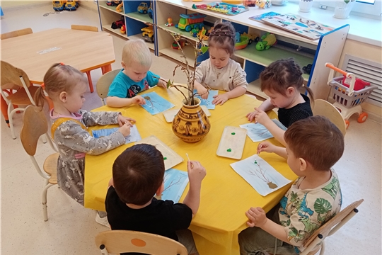 «Малыши рисуют пробуждение природы».