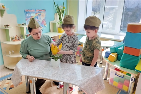 Городская акция "Цветок ветерану".