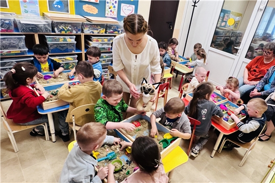 Отчётное занятие по программе «Волшебный песок».