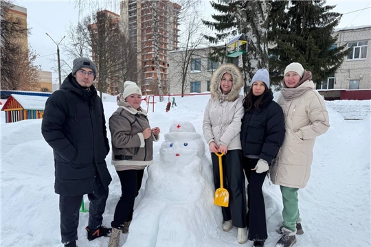 Зимняя сказка на участке