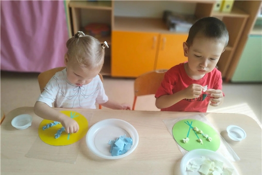 Букет из салфеток.