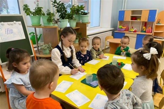 Юные Орлята в детском саду.