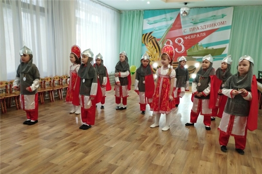 В детском саду проходят мероприятия ко Дню защитника Отечества.
