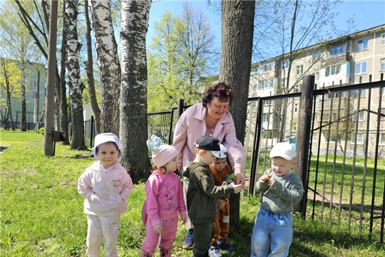 Малыши наблюдали за майским жуком: маленькое открытие на прогулке