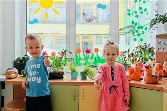 Маленькие садоводы из группы "Фиалки"