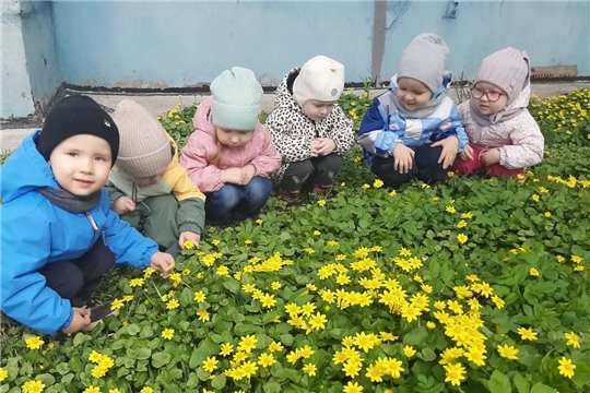 В группе "Фиалки" прошла экологическая акция "Сбережем первоцветы"!