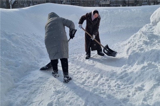Боремся с последствиями снегопада