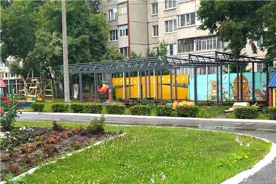 Капитальный ремонт теневых навесов южной стороны