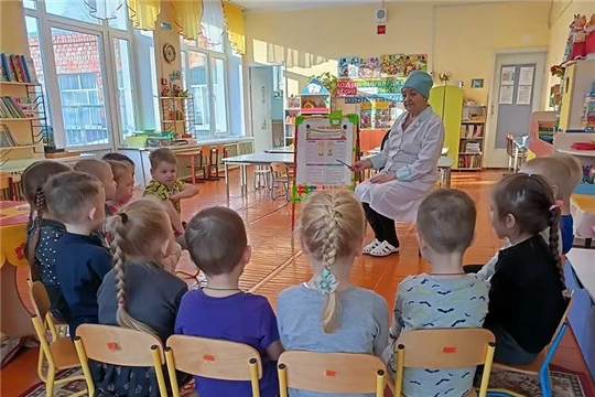 С детьми средней группы прошла беседа о пользе сна!