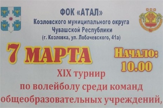 Волейбольный турнир в Козловке приглашает школьников!