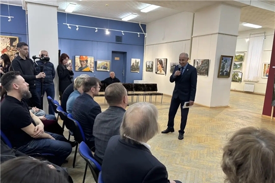 Открытие выставки Александра Новоселова «Отечество»