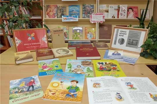  Книжная выставка-экскурс «День чувашской книги»  в Нижнетимерчеевской сельской библиотеке