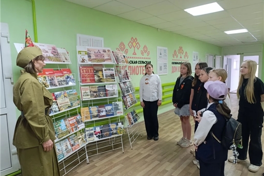Книжный марш Победы в Октябрьской сельской библиотеке