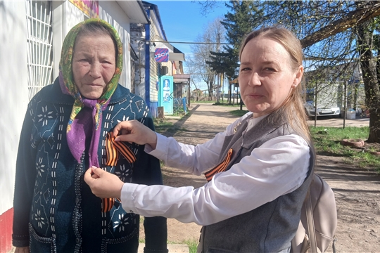 Эльбарусовская сельская библиотека присоединилась к акции «Георгиевская ленточка»