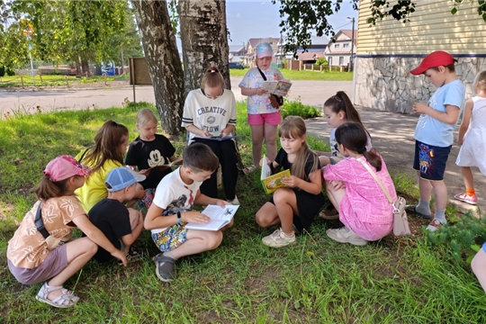 Чтение на свежем воздухе «На природе с книгой!» в с. Шоршелы