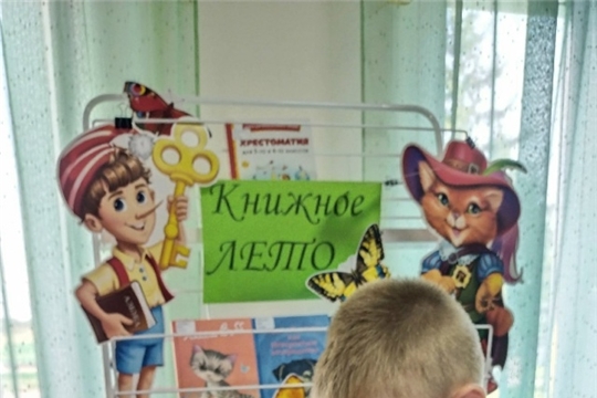 Книжная выставка "Книжное лето" в Хорнойской сельской библиотеке