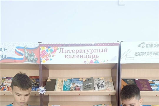 Время листать «Литературный календарь» в Большекарачкинской сельской библиотеке