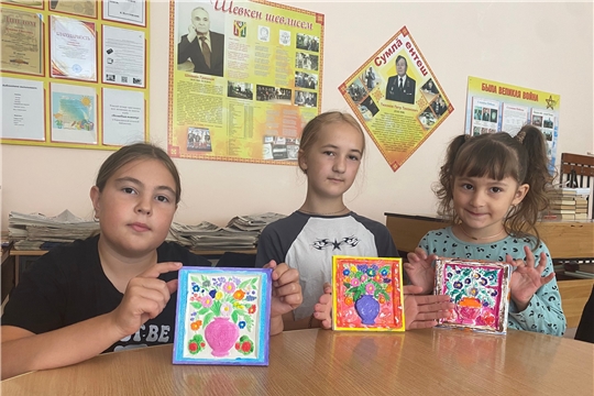 Мастер-класс по росписи гипсового панно «Летний букет» (Караклинская сб)