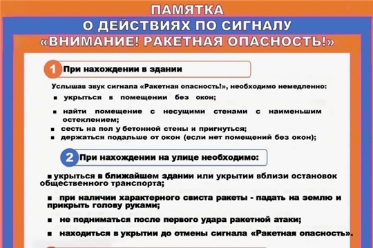 ИНСТРУКЦИЯ по действиям при получении сигнала «РАКЕТНАЯ ОПАСНОСТЬ»  и/или «АВИАЦИОННАЯ ОПАСНОСТЬ»