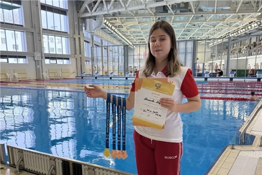 Мария Мамаева — чемпионка России по плаванию (спорт слепых)!